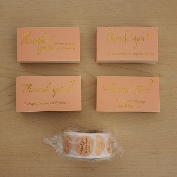 200 Thank You Cards 500 Stickers